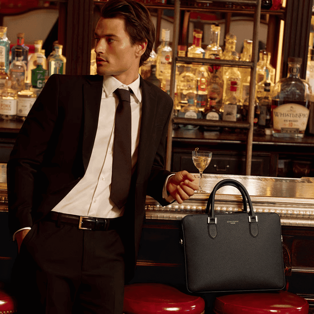 LXURI - Aspinal of London Briefcases: British Heritage Elegance | The Slim Briefcase