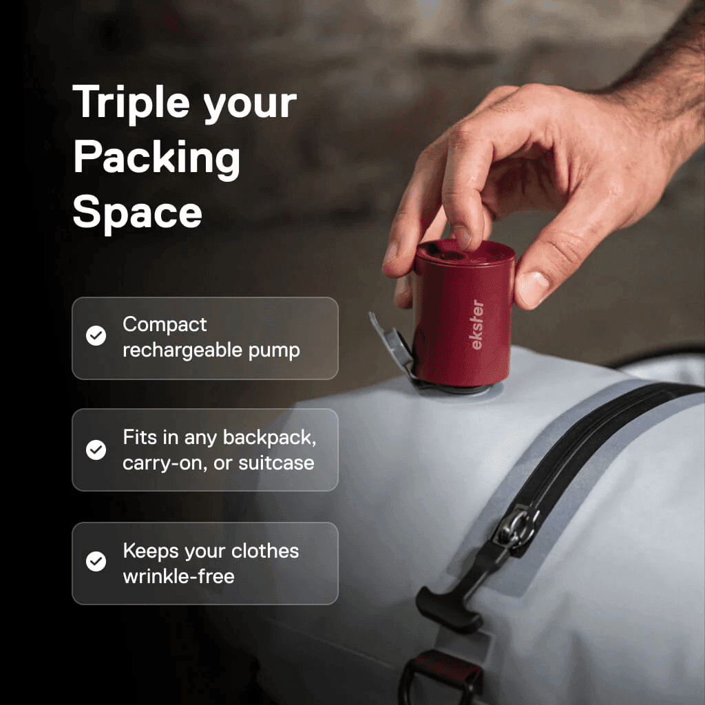 Ekster Travelpack Vacuum Kit: A Game-Changer for Packing​ | LXURI Journey