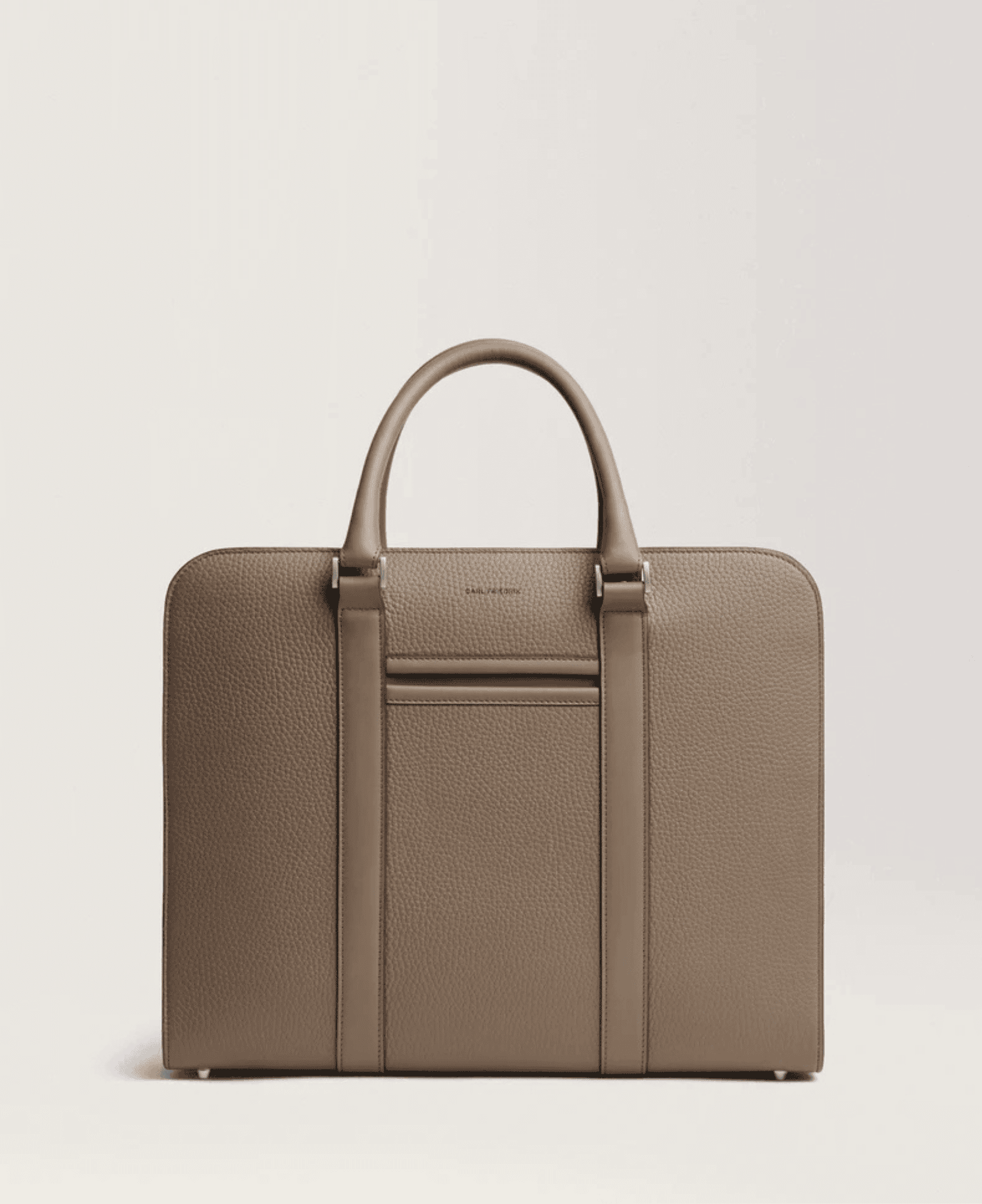 Carl Friedrik Grained Leather Bags - Taupe | LXURI 
