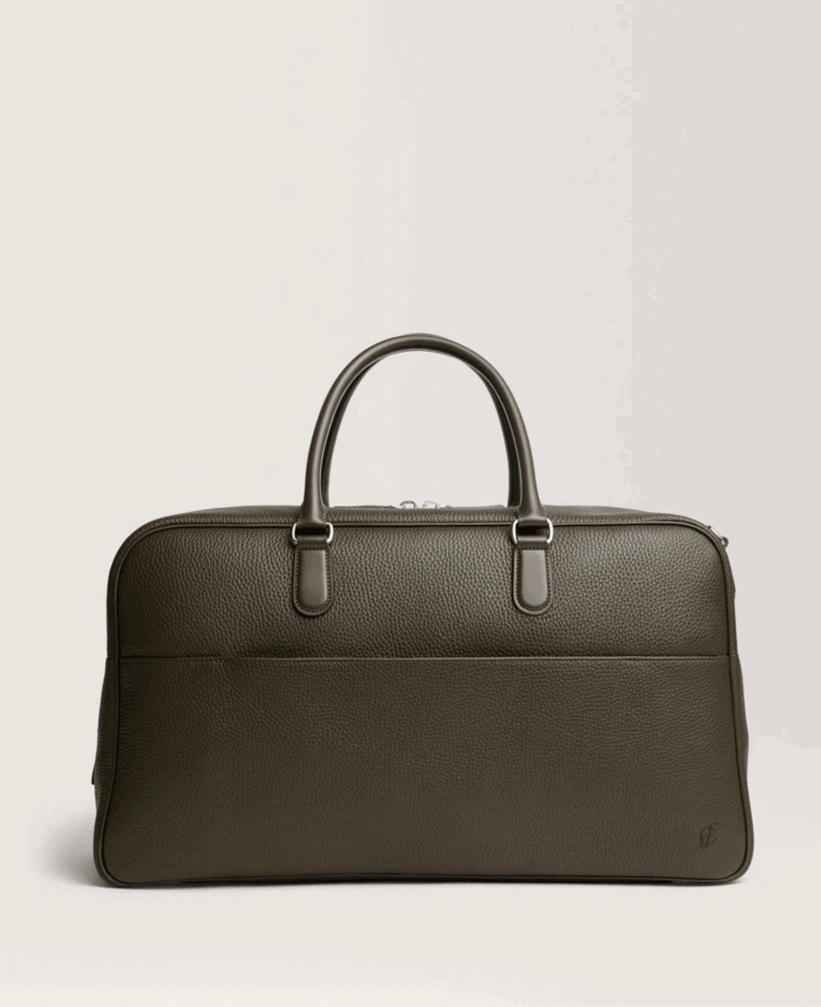 Carl Friedrik Grained Leather Bags - Dark Olive | LXURI 