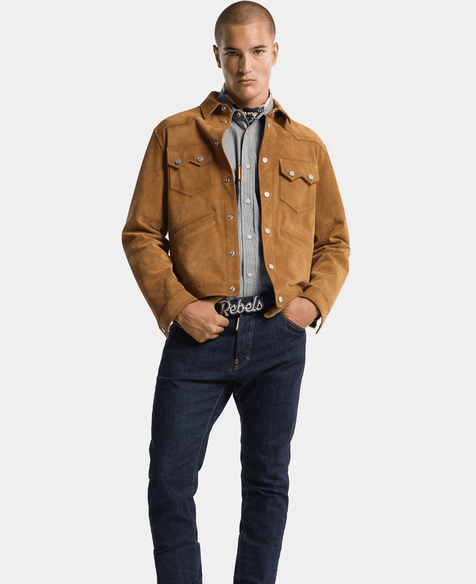 LXURI - Dark Rinse Wash Teddy Jeans by DSQUARED2