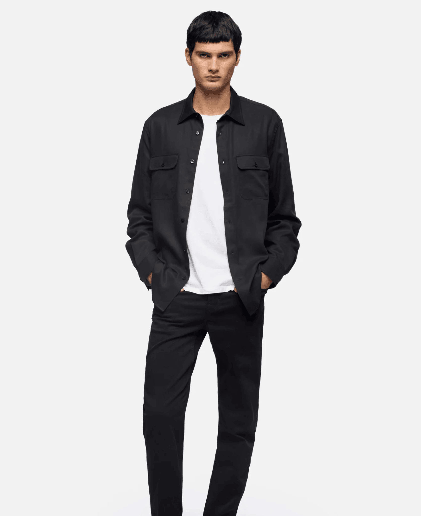 LXURI - Slimmy in Luxe Performance Black Jeans by 7 For All Mankind