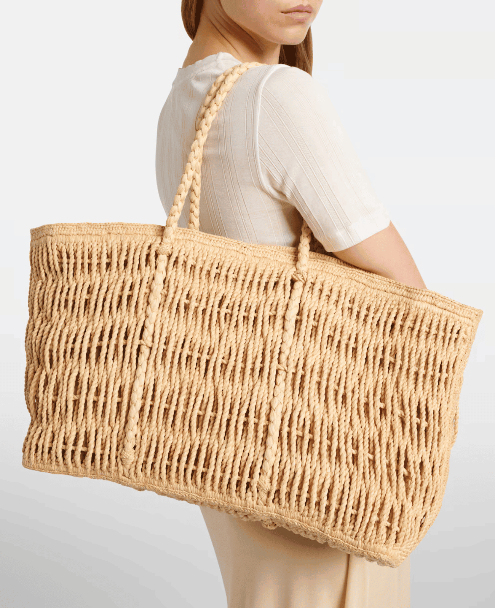 Georgica Large Raffia Tote Bag by The Row | LXURI