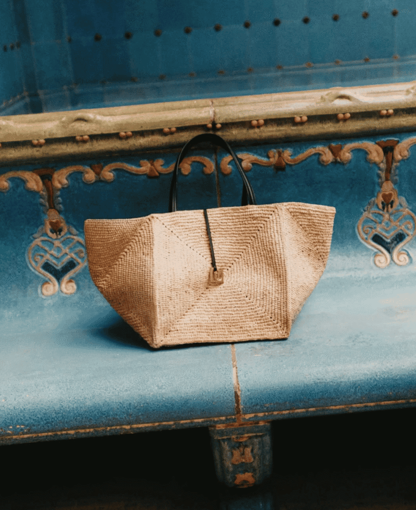 The Best Raffia Bag by Nanushka - The Origami Raffia Charm Tote