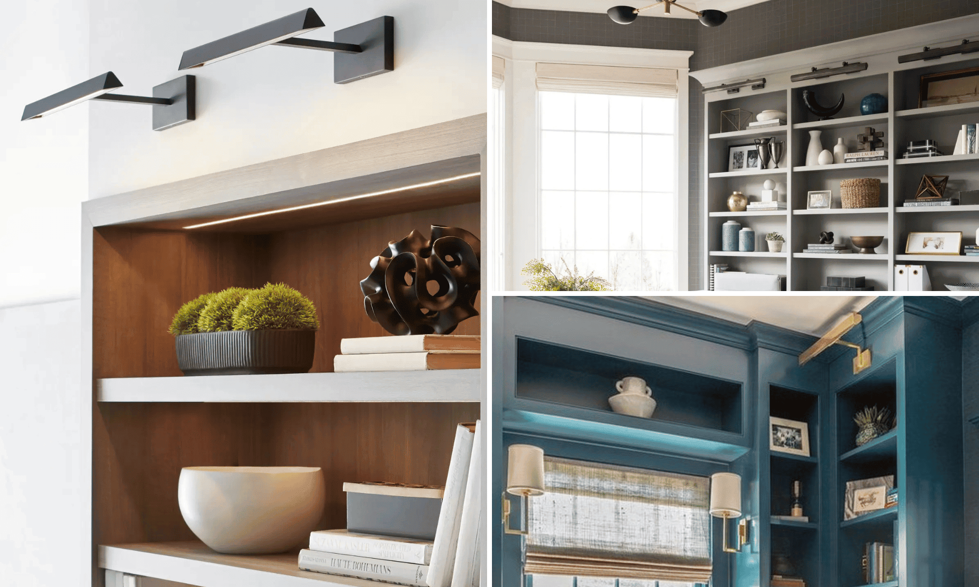 Shop Visual Comfort & Co. Lighting - Bookshelf Decor Ideas by LXURI