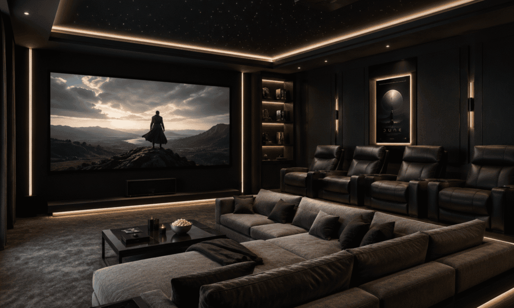 The Ultimate Basement Home Theatre Design Guide | Shop Lighting by Visual Comfort & Co. | LXURI