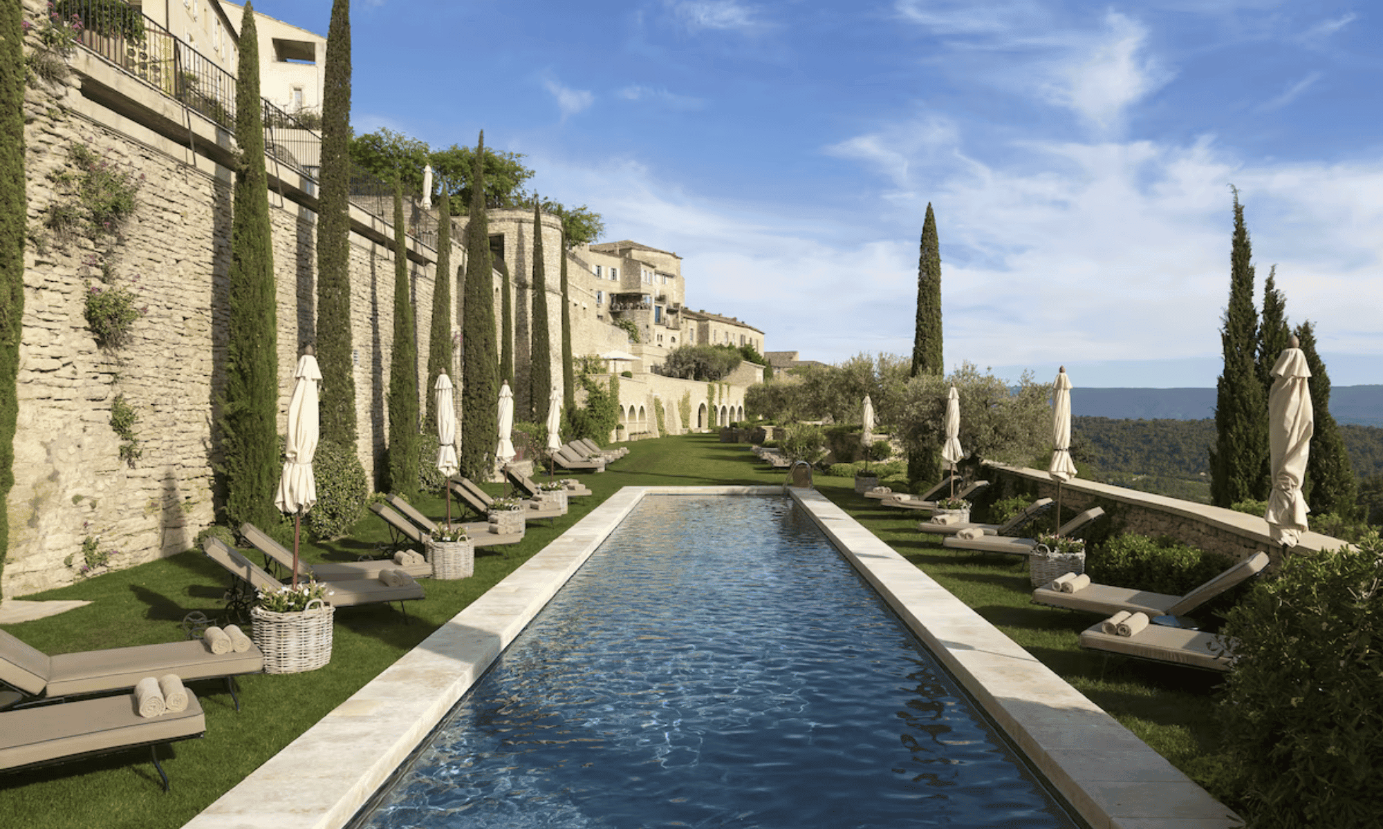 Top 10 Hotel Pools - Airelles Gordes, La Bastide — Provence, France | LXURI