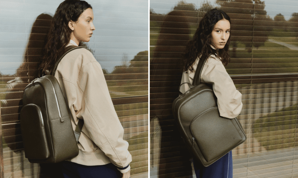 Shop Backpacks from the Carl Friedrik Dark Olive Collection | LXURI