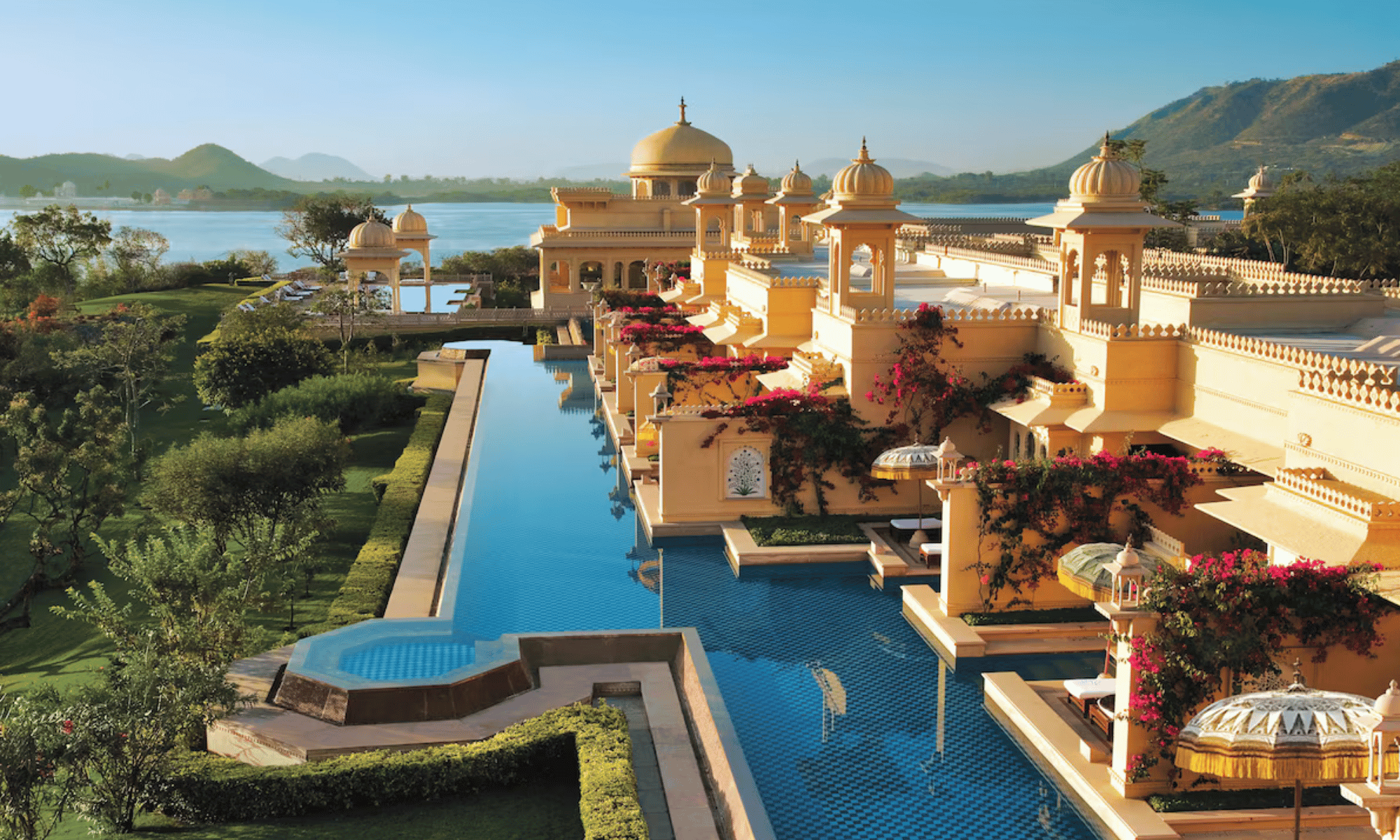 The Oberoi Udaivilas — India has one of the Top 10 Hotel Pools in the World | Book with Orbitz | LXURI