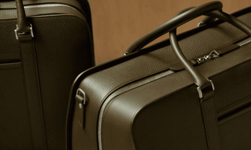 Explore & Shop Carl Friedrik Dark Olive Collection | Dark Olive Leather Weekenders | LXURI