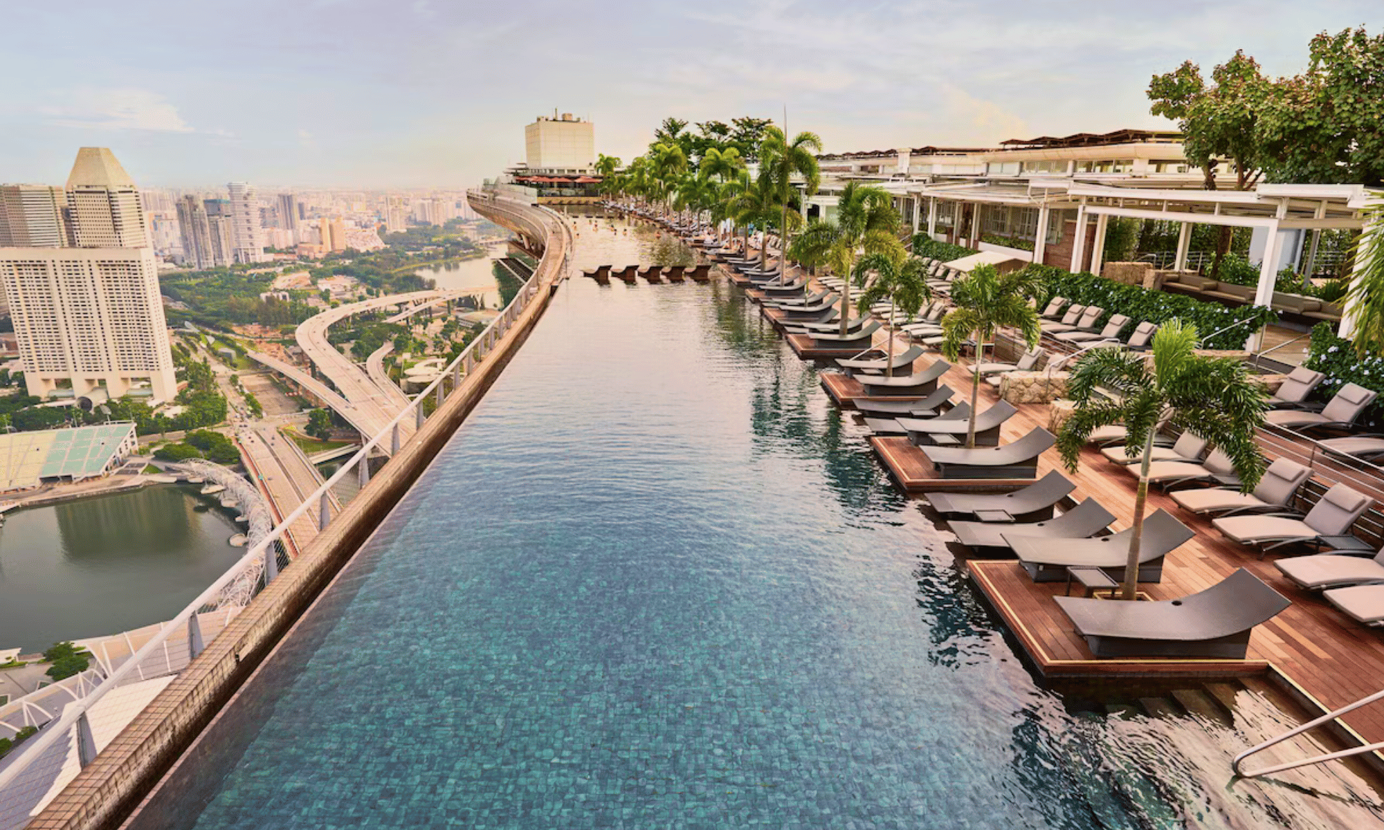 Top 10 Hotel Pools in the World | Marina Bay Sands — Singapore | LXURI