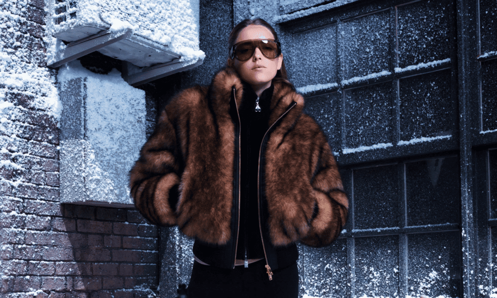 Discover the Jill Faux Fur Bomber: Plush Texture With Bold Presence