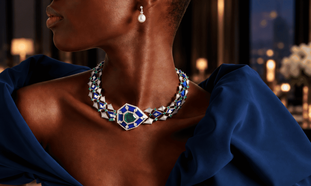 Kamyen 18kt White Gold Necklace With Gemstones